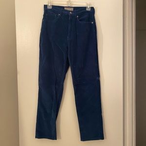 Everlane Blue Corduroy Slim Leg Pants Size 27